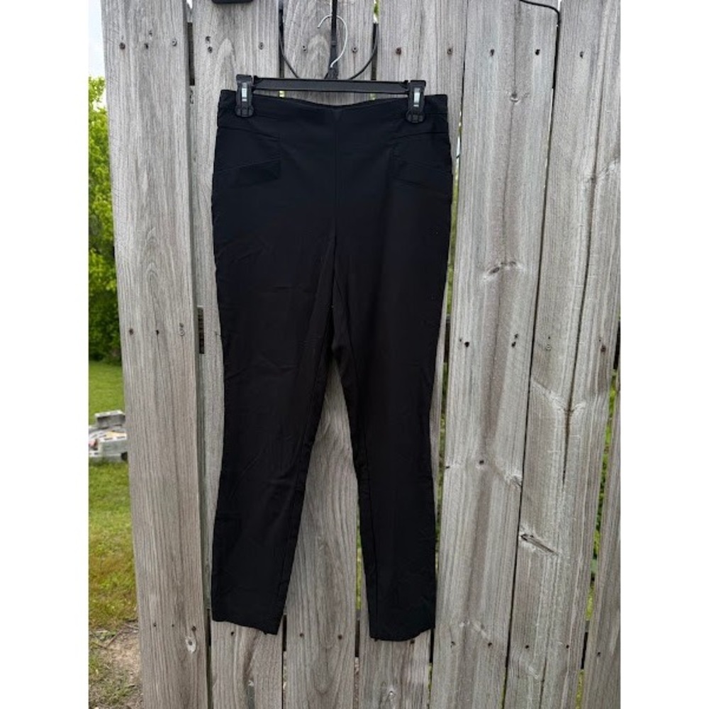 Joe B by Joe Benbasset Black Pull On Slim Leg Dress Pants Trousers Womens Medium